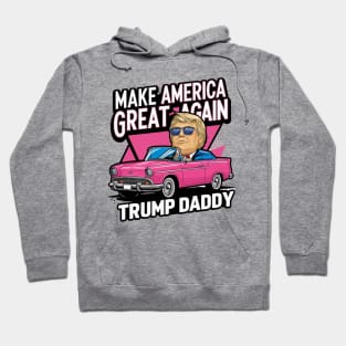 Funny Trump Take America Back Daddy's Home Trump Pink 2024 Hoodie